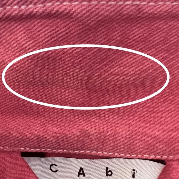 CAbi Watermelon Pink Button Front Pocket Jacket Size Large - Picture 10 of 10